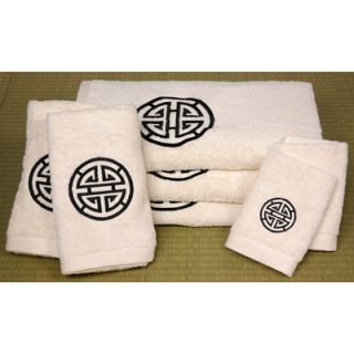 Oriental Furniture Shou Long Life 7 Piece Towel Set