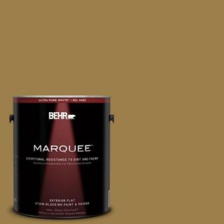 BEHR MARQUEE 1 gal. #S310 6 Gold Ink Flat Exterior Paint 445301