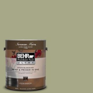 BEHR Premium Plus Ultra 1 gal. #S360 4 Meditation Time Matte Interior Paint 175401