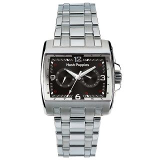 Hush Puppies Mens Stainless Steel Day Date Luminous Hands Watch