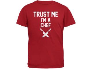 Trust Me Im A Chef Red Adult T Shirt