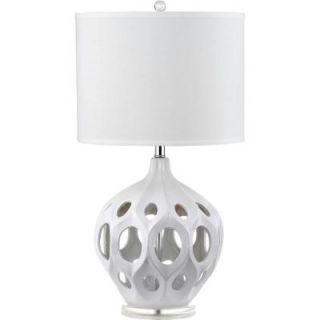Safavieh Regina 29 in. White Ceramic Table Lamp LIT4040C