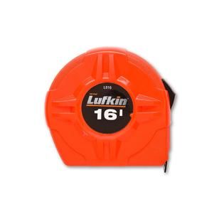 Lufkin  3/4 Inch/19mm x 16 Foot/5m Hi Viz Orange Power Return Tape