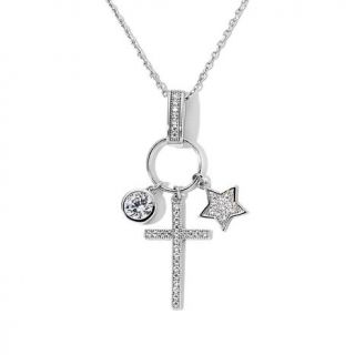 .73ct Absolute™ Circle, Star and Cross Pendant with 18" Chain   7824915