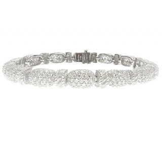 Judith Ripka Sterling Diamonique Station Bracelet 7 3/4 —