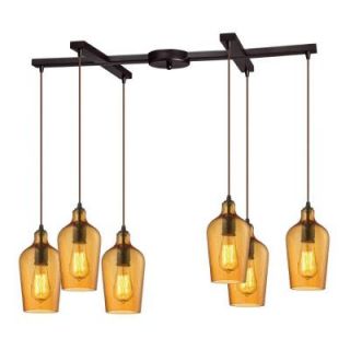 Titan Lighting Hamrade Collection 6 Light Oil Rubbed Bronze Mini Pendant TN 30022