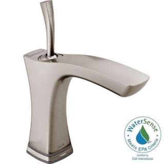 Delta Tesla Single Hole Single Handle Touch2O Technology Bathroom Faucet in Stainless 552TLF SS