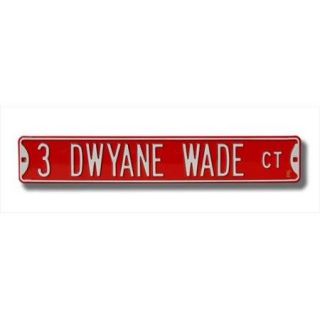 Authentic Street Signs SS 38117 Miami Heat 3 Dwyane Wade Ct Street Sign