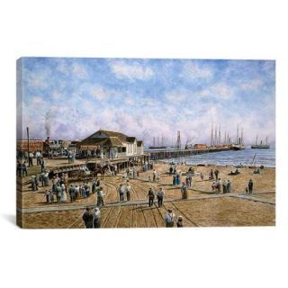 iCanvas 'Mcfadden Wharf, California 1900' by Stanton Manolakas Painting Print on Canvas