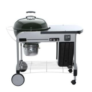 Weber Performer Premium 22 in. Charcoal Grill in Green 15407001