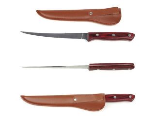 Gone FishingT Filet Knife with Sheath   12.25 inches