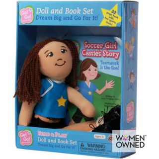 Go! Go! Sports Girls Read & Play Doll and Book Set, Soccer Girl Cassie's Story: Teamwork Is the Goal
