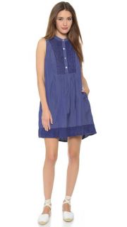 Clu Pleated Front Panel Shirtdress