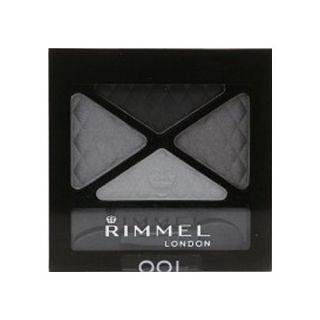 Rimmel Glam'Eyes Eye Shadow Quads, 001 Smoky Noir, 0.148 oz