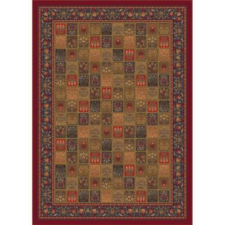 Milliken Pristina Rectangular Red Transitional Tufted Area Rug (Common: 8 ft x 11 ft; Actual: 7.66 ft x 10.75 ft)