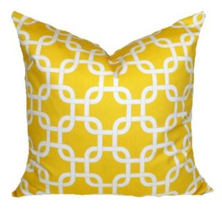 Taylor Marie Chain Link Yellow 18 inch Pillow Cover   15863528
