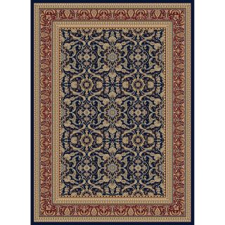 Concord Global Cyrus Navy Rectangular Indoor Woven Oriental Area Rug (Common: 7 x 10; Actual: 79 in W x 114 in L x 6.58 ft Dia)