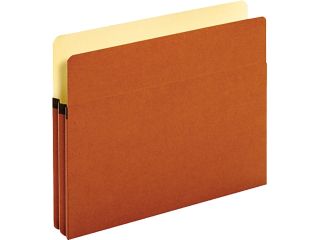 Globe Weis Bulk File Pockets, 1 3/4" Expansion, Letter, Redrope, 50/CT