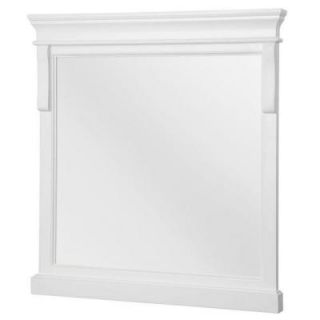 Foremost Naples 24 in. W x 32 in. H Single Framed Wall Mirror in White NAWM2432