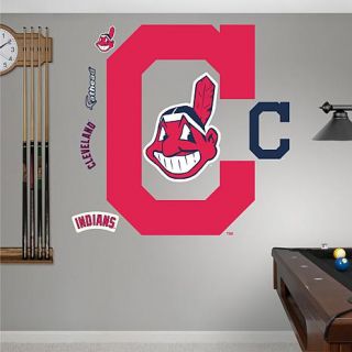 MLB Team Logo Wall Decals by Fathead   Cleveland Indians   7783116