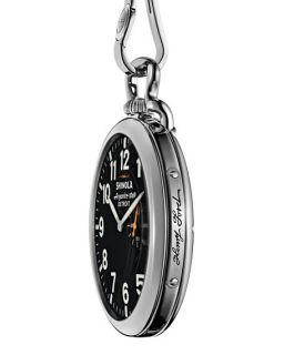 Shinola 49mm Henry Ford Pocket Watch, Silver