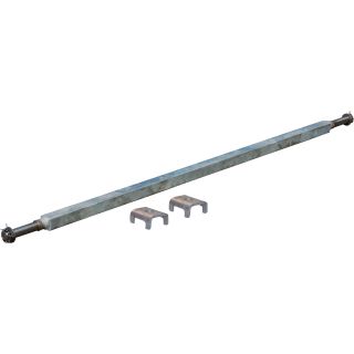 Ultra-Tow 2000-Lb. Capacity Spring Trailer Axle with Adjustable Spring Mounts — 59 1/2in. Hubface, 43in.–49in. Spring Center, 64 1/2in.L, Straight  Galvanized Trailer Springs