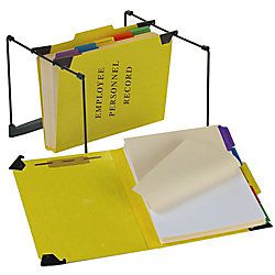 Pendaflex Hanging Style Personnel Folder 9 12 x 11 34  2 Expansion 65percent Recycled Yellow