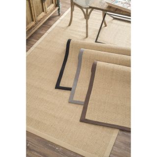 nuLOOM Handmade Alexa Eco Natural Fiber Cotton Border Sisal Rug (5 x