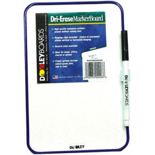 Dry Erase Wall Mounted Whiteboard, 1 x 1 by Dooley Boards Inc