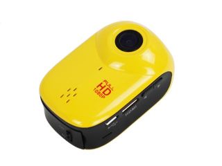Kodak PIXPRO SP1 Yellow 1080p Action Cam, 14MP CMOS   with 1.5" LCD Screen and Explorer Accessory Pack