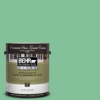 BEHR Premium Plus Ultra 1 gal. #P410 4 Willow Hedge Semi Gloss Enamel Exterior Paint 585401