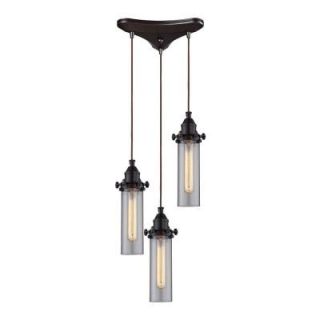 Radionic Hi Tech Fulton 10 in. 3 Light Oil Rubbed Bronze Pendant E_PEN_66326/3_RHT