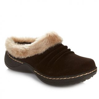 PureSole™ "Ellie" Suede Faux Fur Lined Mule   7776050