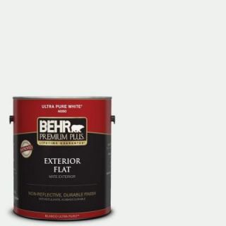 BEHR Premium Plus 1 gal. #ECC 65 2 Mineral Spring Flat Exterior Paint 405001