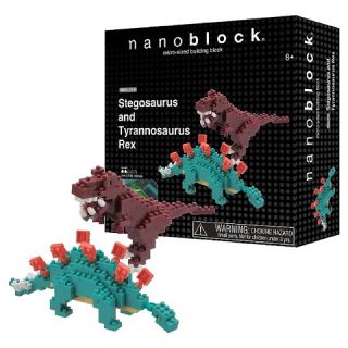 Nanoblocks Stegosaurus and Tyrannosaurus Rex