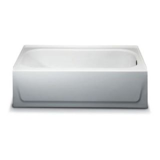 Bootz Industries Maui 5 ft. Right Drain Soaking Tub in White 011 2340 00