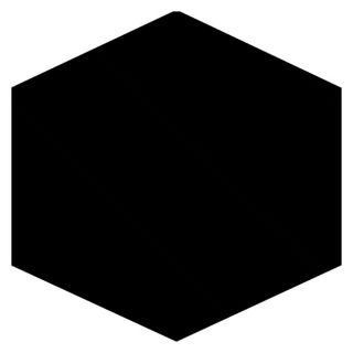 Black Hexagonal Mirror Tiles (Set of 3)  ™ Shopping