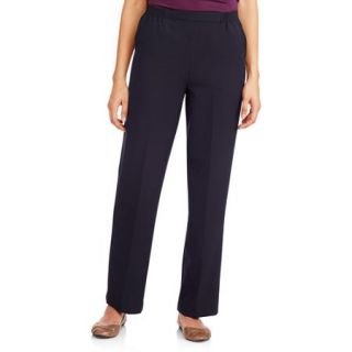 Donnkenny Women's Slimming Panel Pull on Pant Available in Regular and Petite