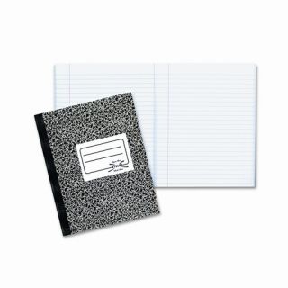 Composition Book, Wide/Margin Rule, 7 7/8 x 10, White, 80 Sheets/Pad