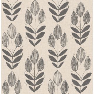 Brewster Wallcovering Charcoal Strippable Non Woven Paper Unpasted Classic Wallpaper