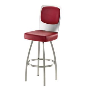 Calvin Swivel Bar Stool with Cushion by Trica
