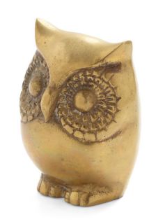 Vintage Owl in One Place Paperweight  Mod Retro Vintage Vintage Clothes