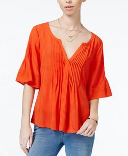 Sanctuary Willow Embroidered Pleat Detail Top   Tops   Women