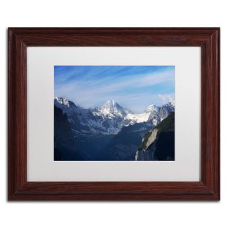Trademark Fine Art The Morning Comes Over the Swiss Alps by Philippe