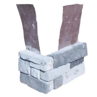 Stack N Tack Colorado Gray 1.75 in. x 15 in. Concrete Siding Tri Lock Corner CGCORNER