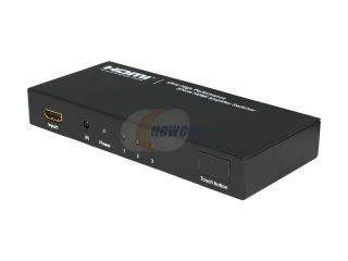 Open Box: BYTECC HMSW301SM Ultra High Performance 3 Ports HDMI® Amplifier Switcher w/ Remote Control & Intelligent Switch