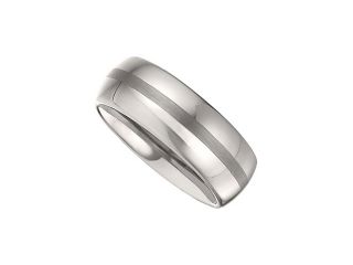 8.3MM Dura Tungsten Domed Band With Satin Center Size 10.5