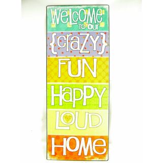 Vintage Style Our Crazy Home Metal Sign