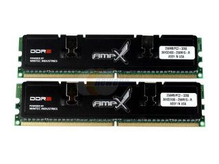 Wintec AMP X 512MB (2 x 256MB) 240 Pin DDR2 SDRAM DDR2 400 (PC2 3200) Dual Channel Kit System Memory Model 3AXD2400 512M1SK R