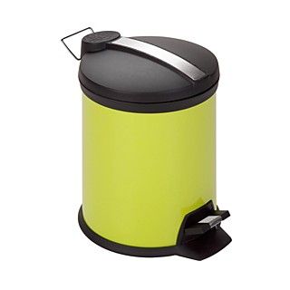 Honey Can Do 5 Liter Step Trash Can, Lime